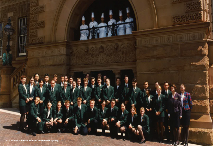 Group of students out front of THS Sydney