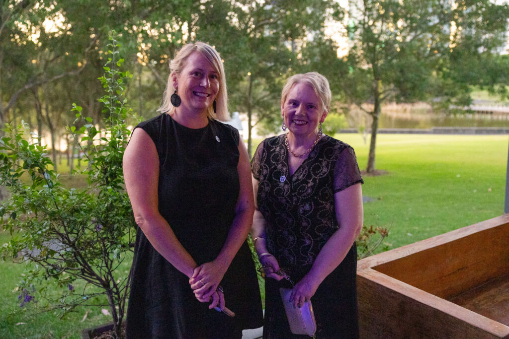 Professor Erica Wilson and Professor Judith Mair from The Hotel School Australia at the NSW Tourism Awards Gala Night